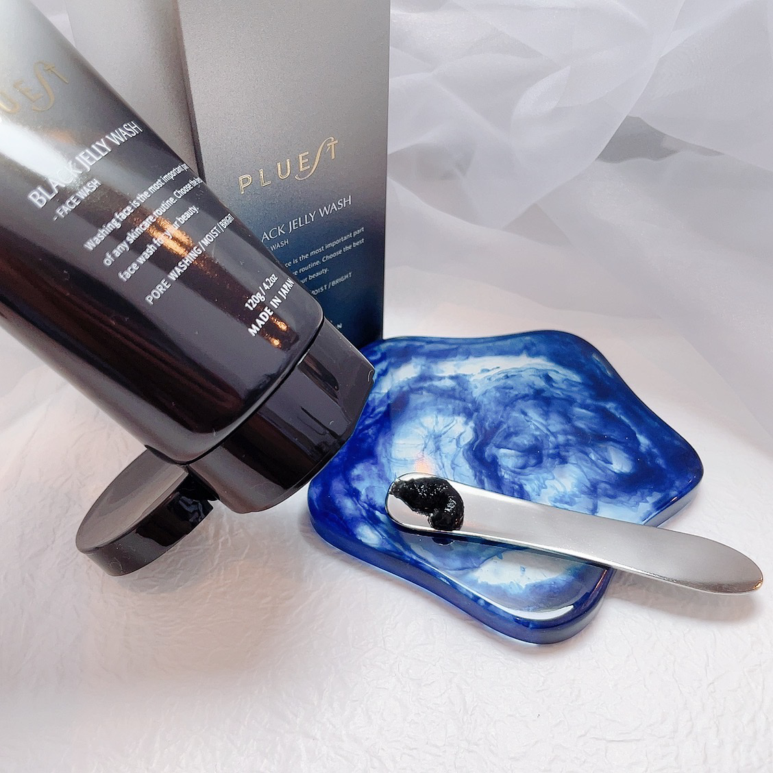 BLACK JELLY WASH（ブラックジェリーウォッシュ）/PLUEST/その他洗顔料を使ったクチコミ（2枚目）