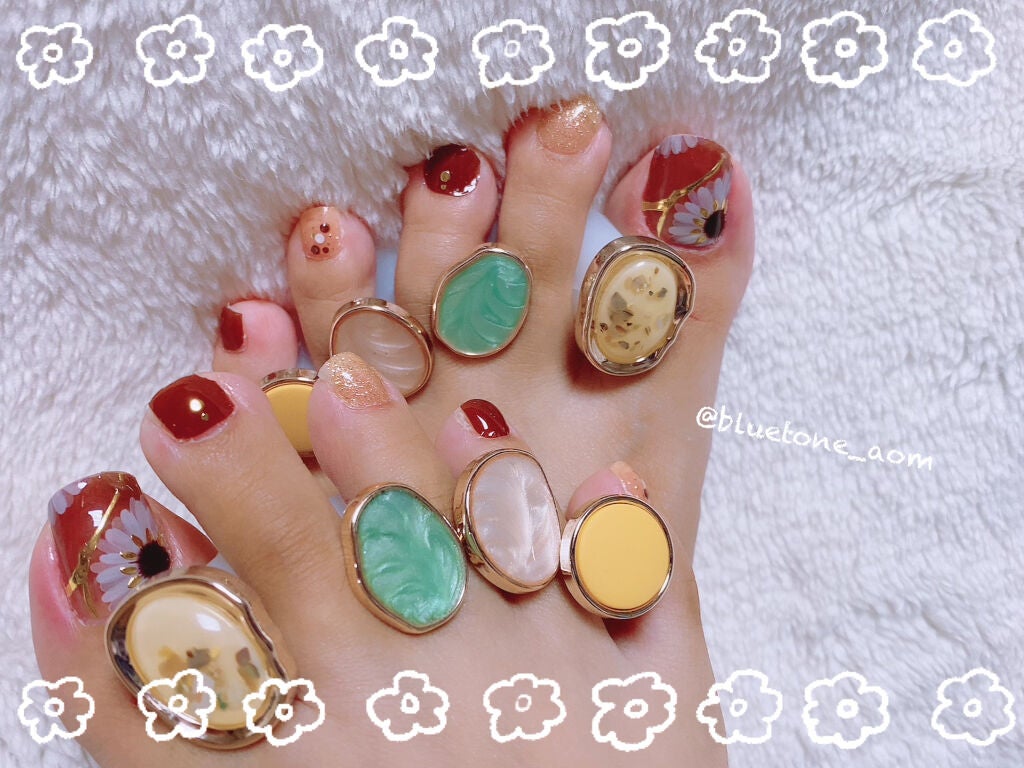 ジェルネイル風シール ライフネイル/ネイル工房/ネイルシールを使ったクチコミ(4枚目)