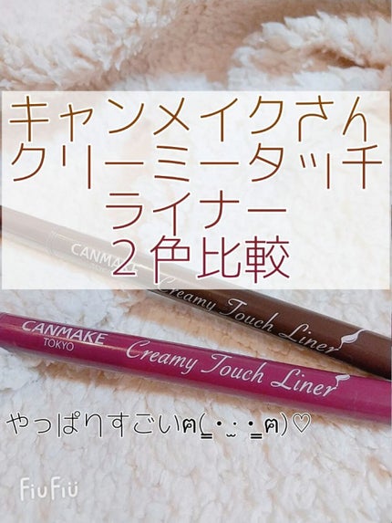 クリーミータッチライナー/キャンメイク/ジェルアイライナーを使ったクチコミ(1枚目)