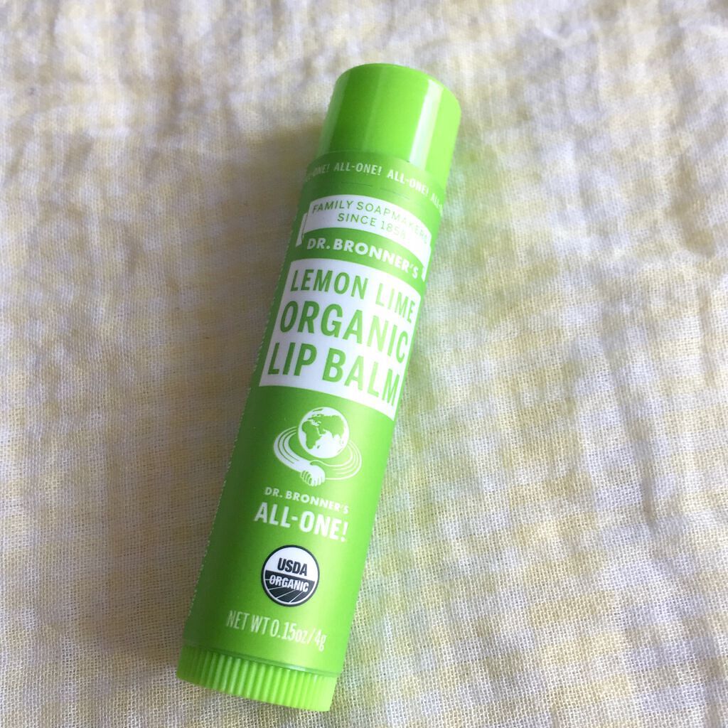 マジック オーガニックリップバーム レモンライム/ドクターブロナー/リップバームを使ったクチコミ（1枚目）