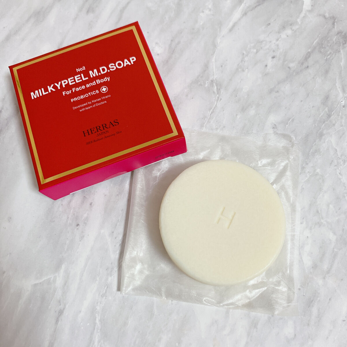 MILKYPEEL M.D.SOAP/KAZUAKI HOTTA COSMETICS/洗顔石鹸を使ったクチコミ（1枚目）