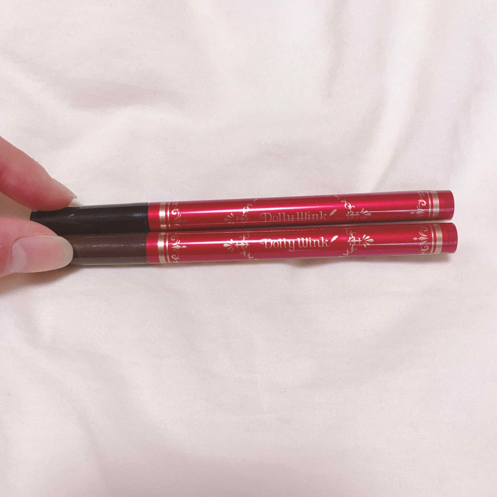 リキッドアイライナー ウォータープルーフ スーパーブラック/ドーリーウインク/リキッドアイライナーを使ったクチコミ（1枚目）