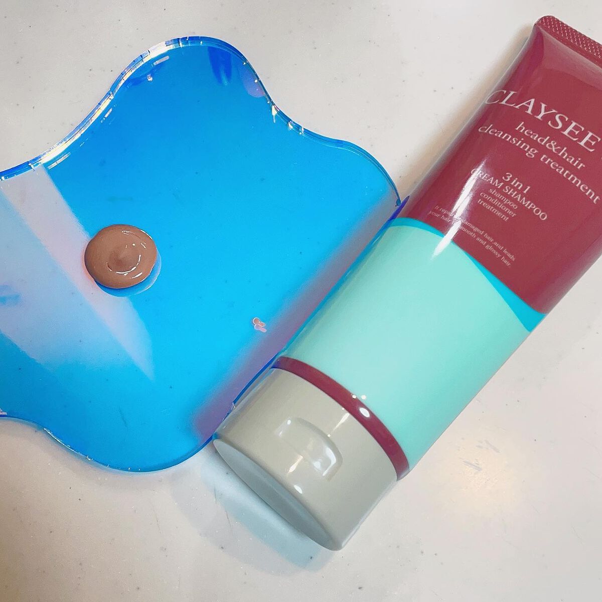 クレンジングトリートメント マテラ/CLAYSEE SPA/市販シャンプーを使ったクチコミ（2枚目）