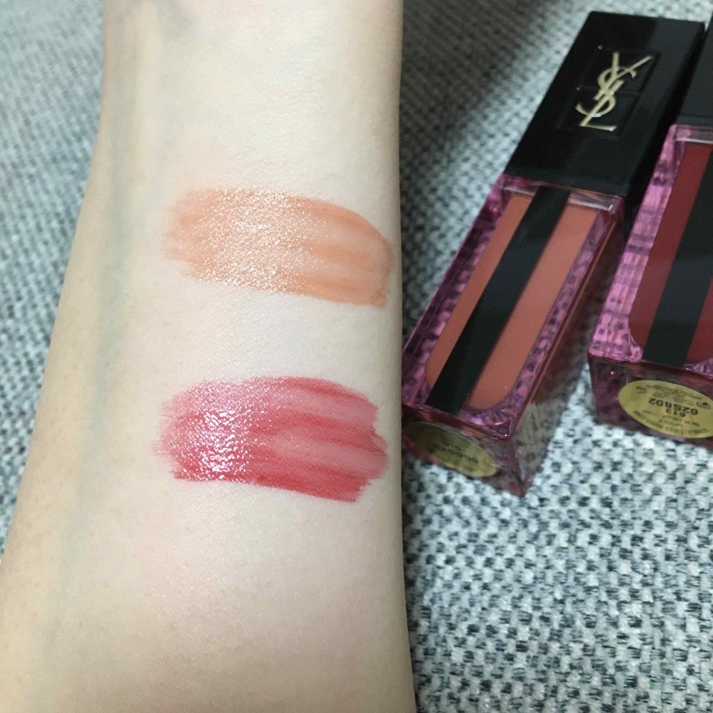 ルージュ ピュールクチュール ヴェルニ ウォーターステイン/YVES SAINT LAURENT BEAUTE/口紅を使ったクチコミ(2枚目)