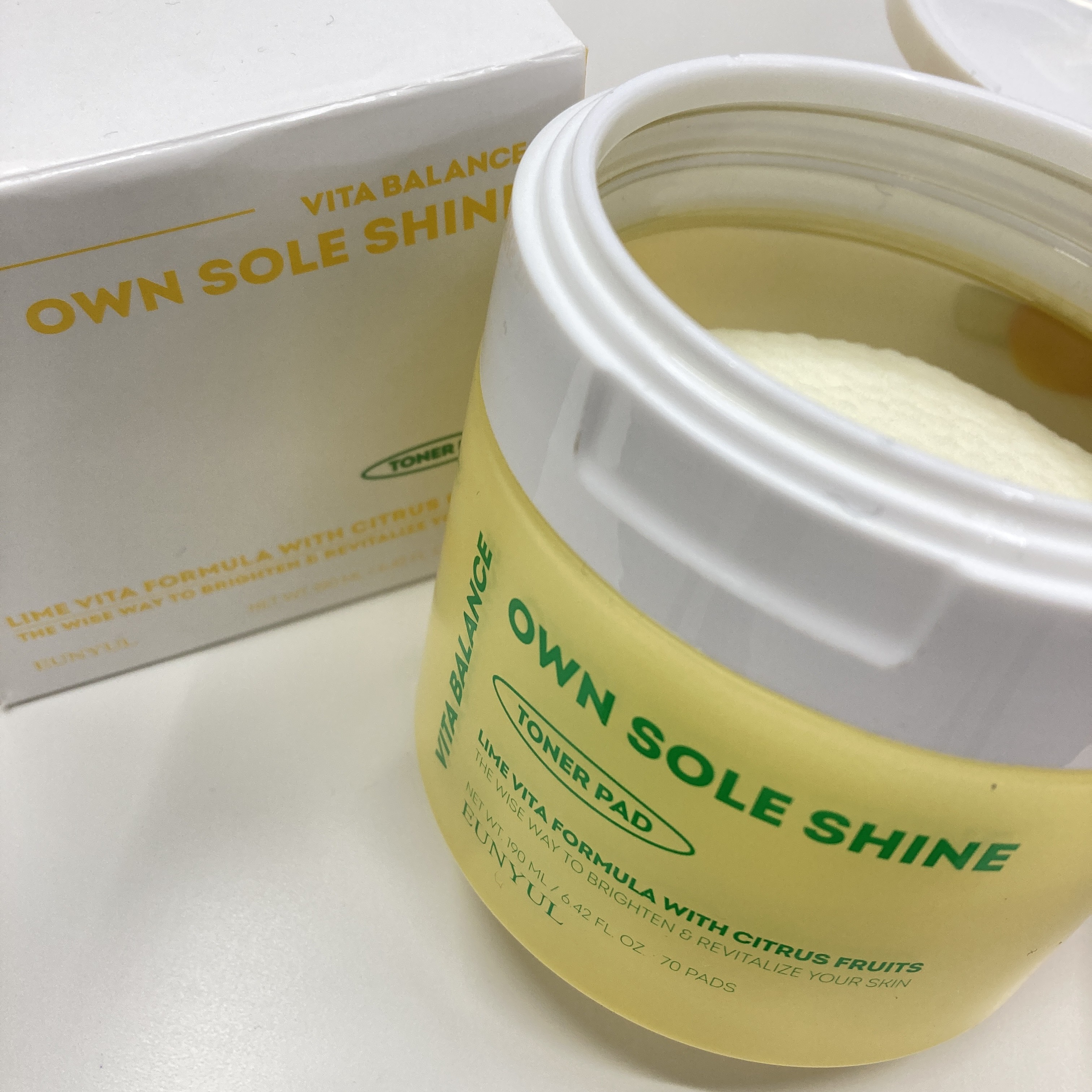 ビタバランスオウンソールシャイントナーパッド/EUNYUL/トナーパッドを使ったクチコミ（2枚目）