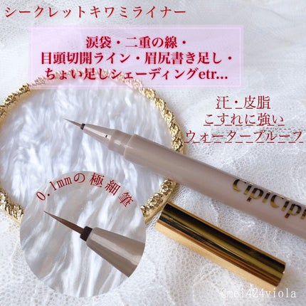 グリッターイルミネーションライナー/CipiCipi/リキッドアイライナーを使ったクチコミ(6枚目)