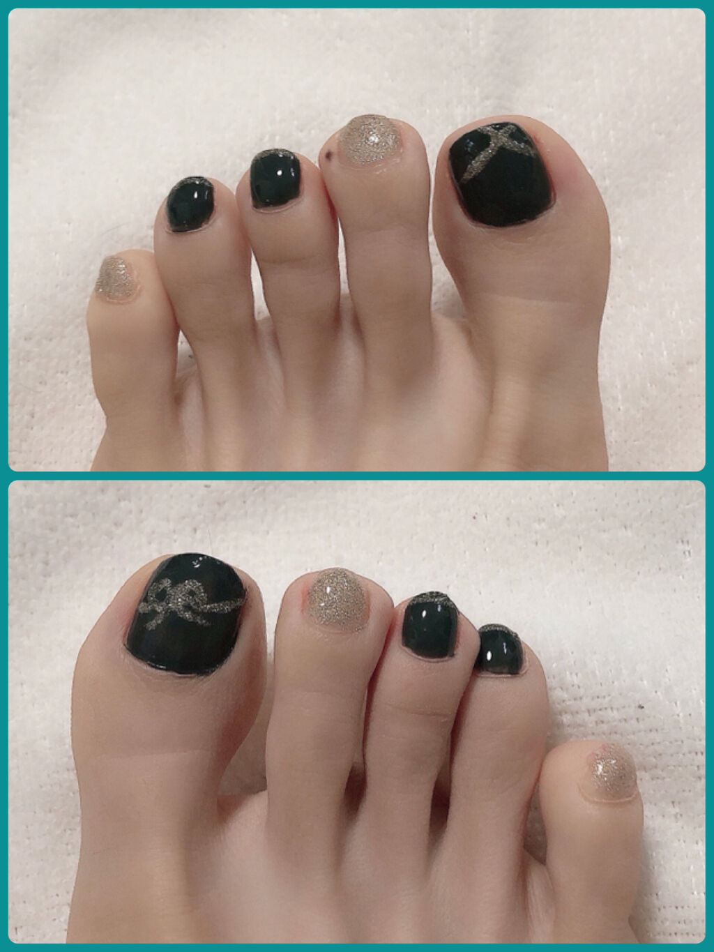 ネイルホリック リミテッドカラー Sparkle ornament GD076/ネイルホリック/マニキュアを使ったクチコミ（2枚目）