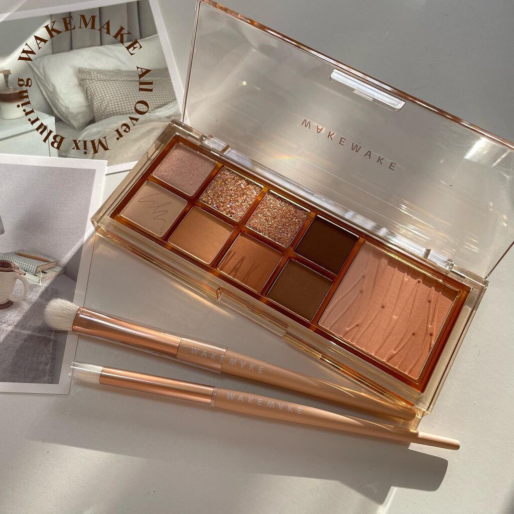 ミックスブラーリングアイパレット/wakemake/マルチパレットを使ったクチコミ（1枚目）