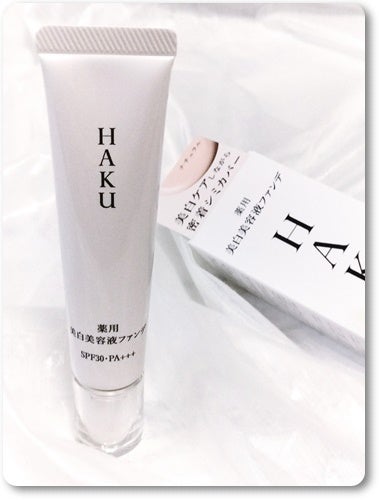 薬用 美白美容液ファンデ(医薬部外品)/HAKU/クリーム・エマルジョンファンデーションを使ったクチコミ(1枚目)