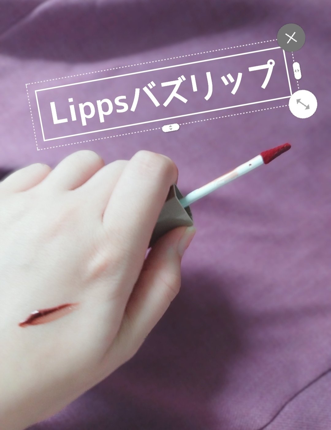 リップアーマーⅩ X06 欲張りサングリア/KiSS/口紅を使ったクチコミ（1枚目）