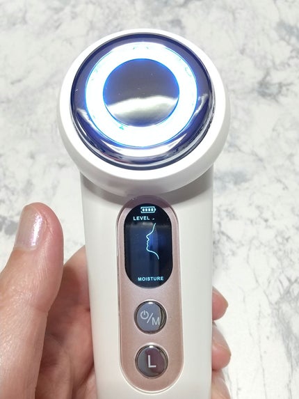 超音波美顔器 光エステ イオン導入導出 クレンジング フェイスケア/Sarlisi/美顔器・マッサージを使ったクチコミ(3枚目)