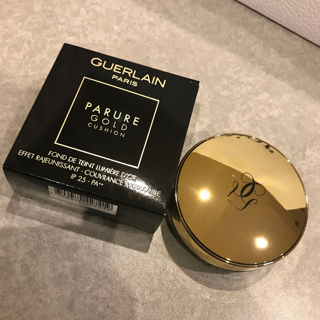 GUERLAIN パリュール ゴールド クッションのクチコミ「🥀GUERLAIN パリュール ゴールド クッション 00N🥀

SPF25/PA++

全3.....」（1枚目）