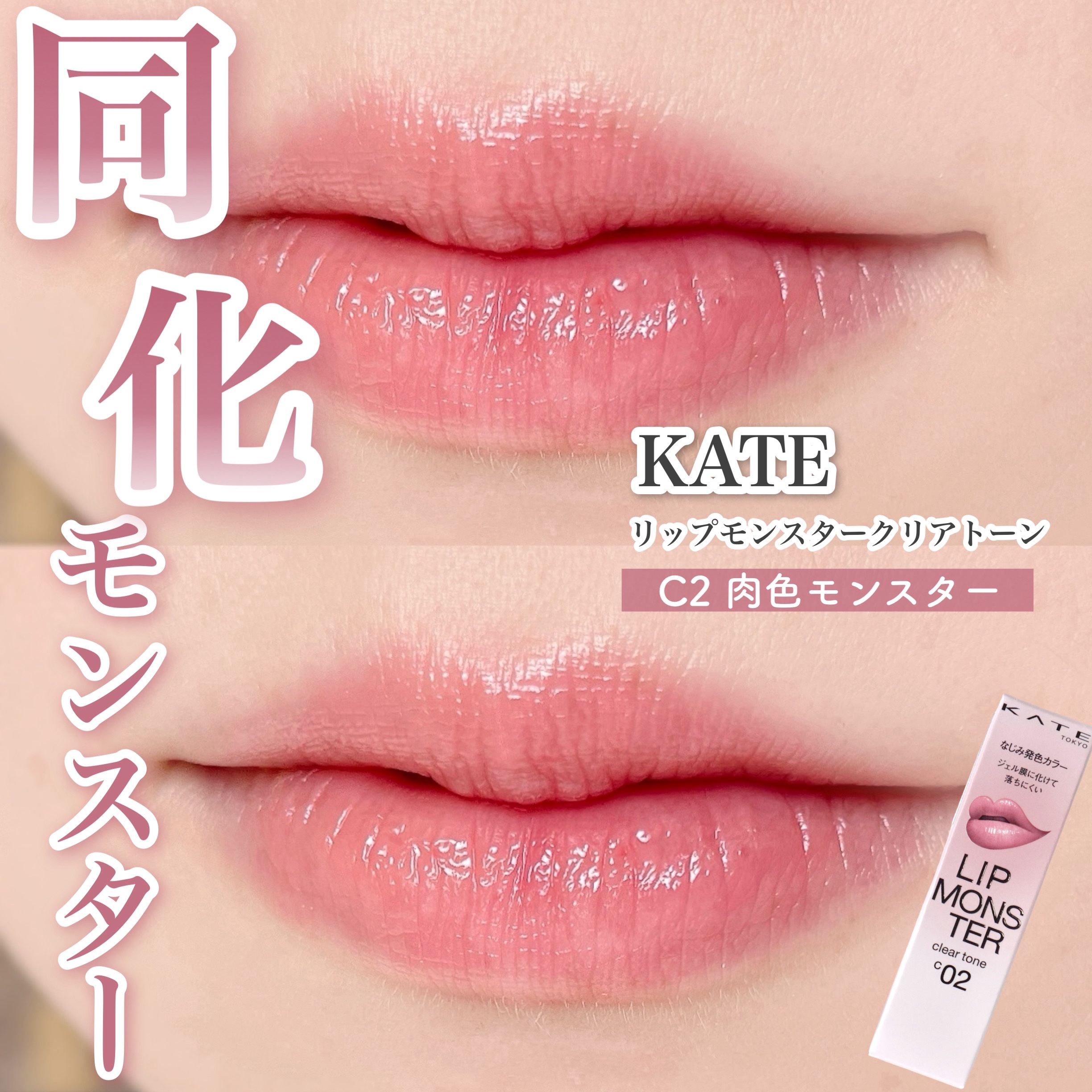リップモンスター クリアトーン/KATE/口紅を使ったクチコミ（1枚目）