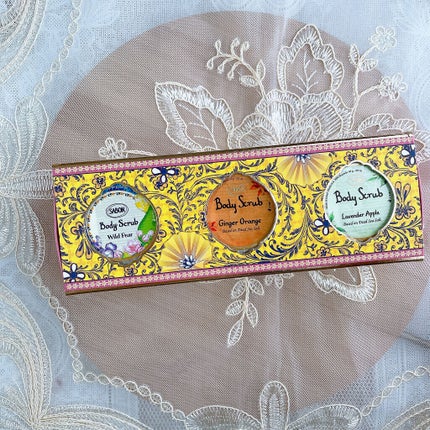 SABON スクラブギフト プチマルシェのクチコミ「いつも ♥📎👩🏻 励みになります✰︎
#コスメ購入品
🍊 #SABON
🍊 .....」(2枚目)