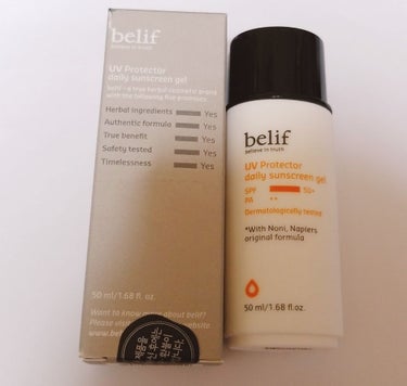 belif UV Protector daily sunscreen gel/ビリーフ/日焼け止め・UVケアを使ったクチコミ（1枚目）