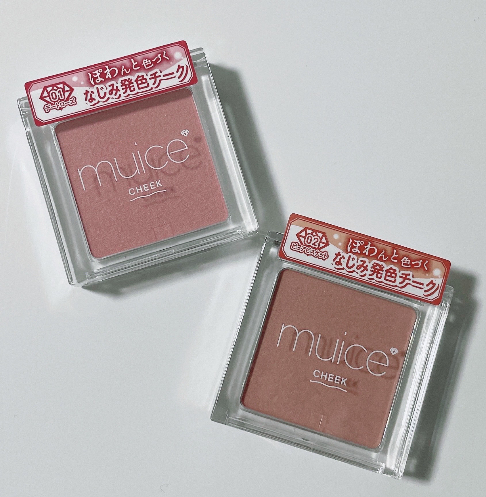 ぽわんチーク/muice/パウダーチークを使ったクチコミ（1枚目）