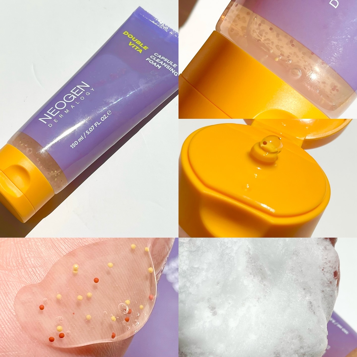 ダブルビタカプセルクレンジングフォーム/NEOGEN/洗顔フォームを使ったクチコミ（3枚目）