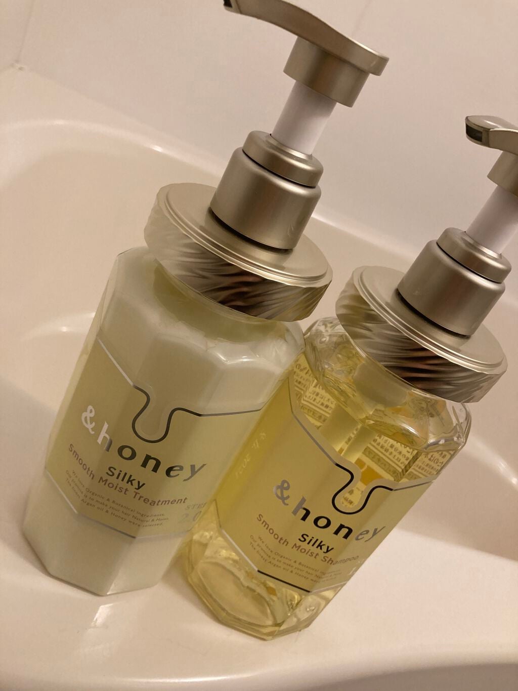 シルキー スムースモイスチャー シャンプー 1.0/ヘアトリートメント 2.0/&honey/市販シャンプーを使ったクチコミ(2枚目)