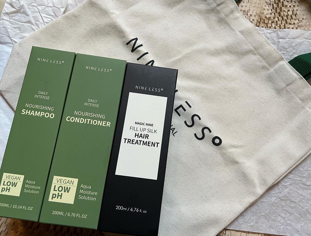 Magic Nine Fill Up Silk Hair Treatment/NINELESS/洗い流すヘアトリートメントを使ったクチコミ(8枚目)