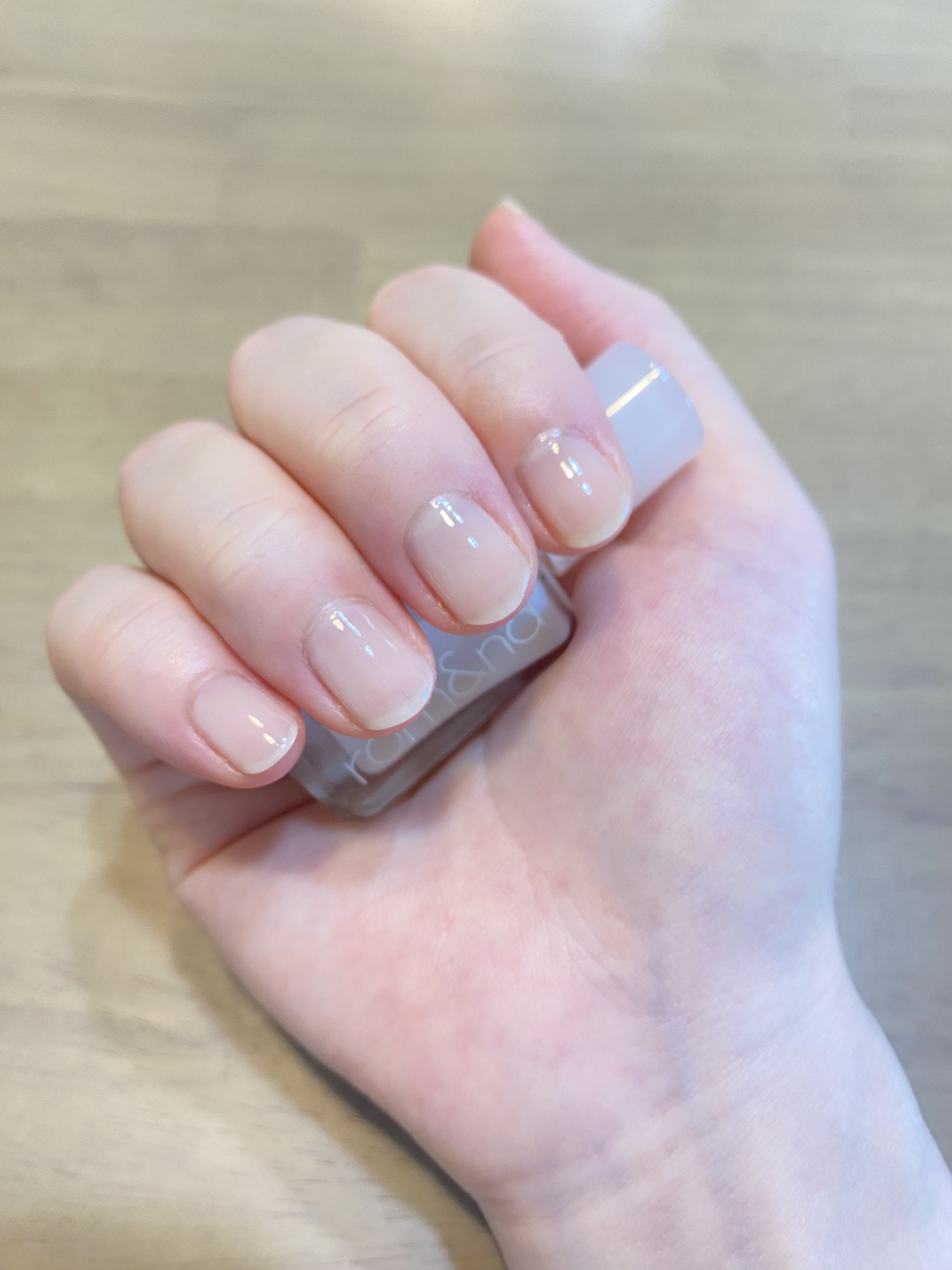 ムードペブル ネイル ハードナー 01 Coating Milk/rom&nd/マニキュアを使ったクチコミ（2枚目）