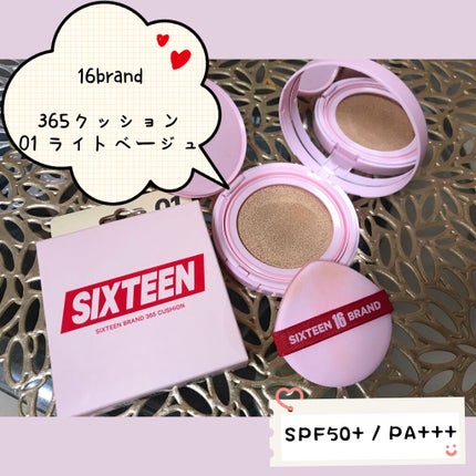16 365CUSHION/16BRAND/クッションファンデーションを使ったクチコミ(2枚目)