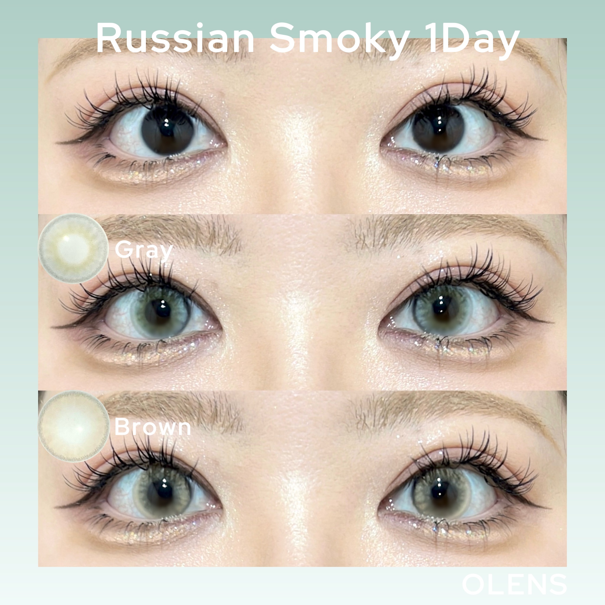 ロシアンスモーキー/OLENS/カラーコンタクトレンズを使ったクチコミ（3枚目）