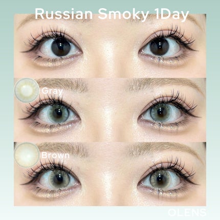 ロシアンスモーキー/OLENS/カラーコンタクトレンズを使ったクチコミ(3枚目)