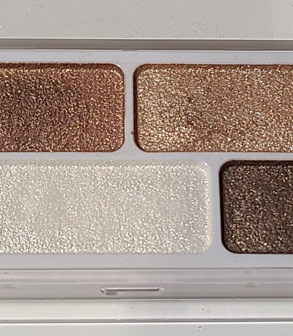 アイカラー4色タイプ ゴールドブラウン/無印良品/アイシャドウパレットを使ったクチコミ（3枚目）