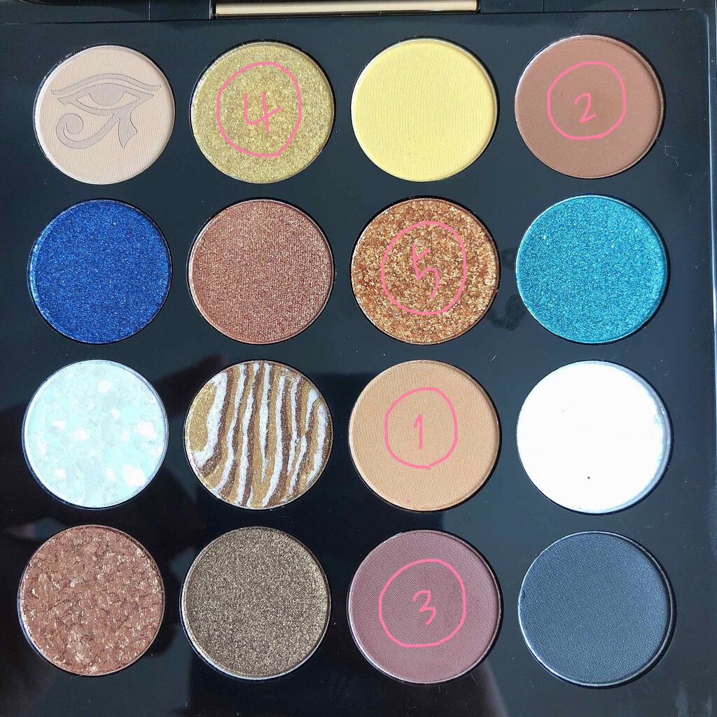 大英博物館 エジプトシリーズ アイシャドウパレット/ZEESEA/アイシャドウパレットを使ったクチコミ（2枚目）