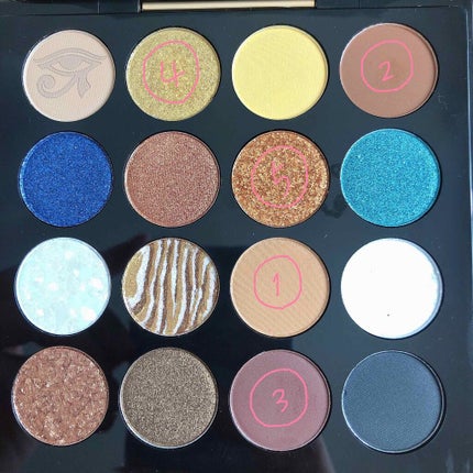 大英博物館 エジプトシリーズ アイシャドウパレット/ZEESEA/アイシャドウパレットを使ったクチコミ(2枚目)