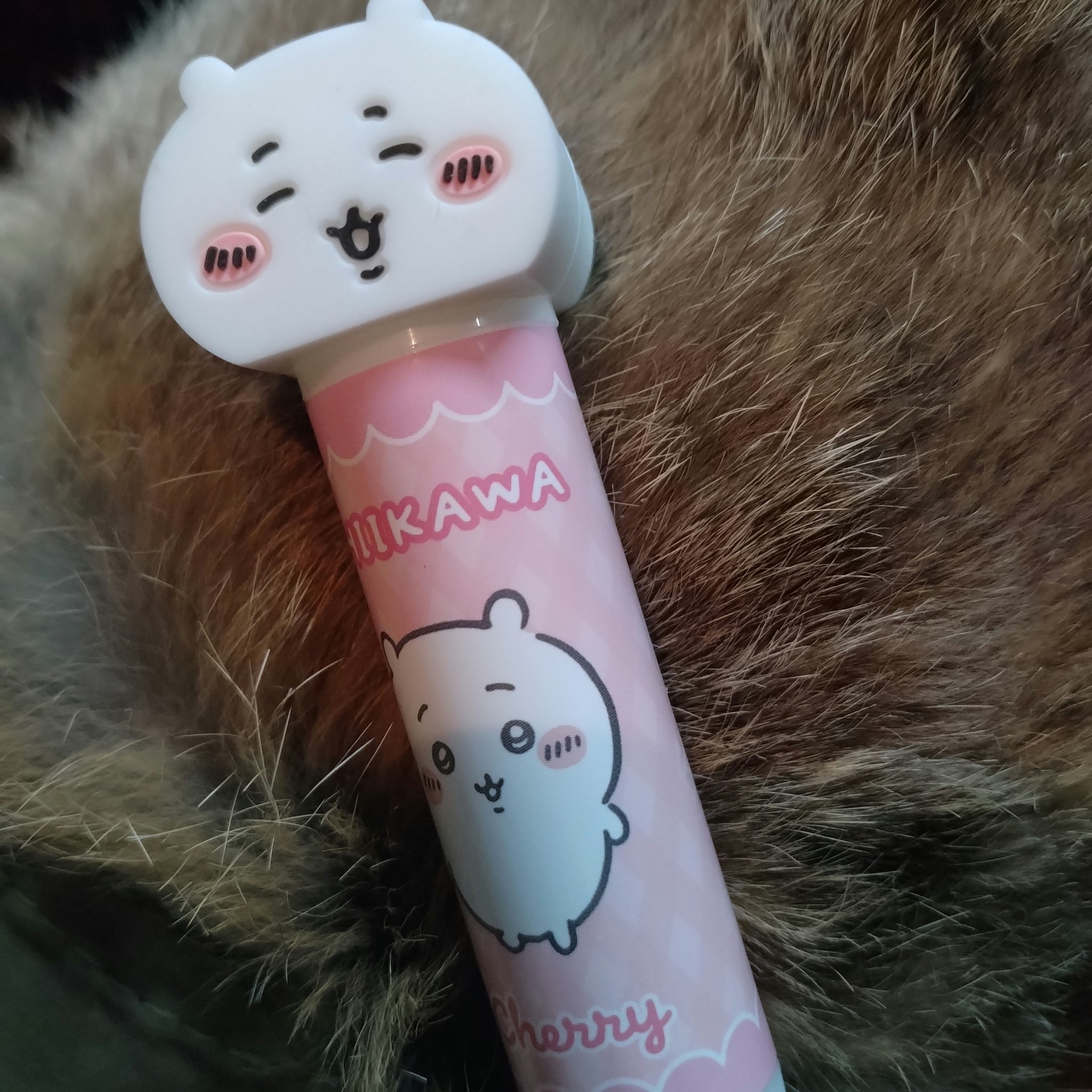 ちいかわ マスコット付きリップクリーム/RACE/リップクリームを使ったクチコミ（1枚目）