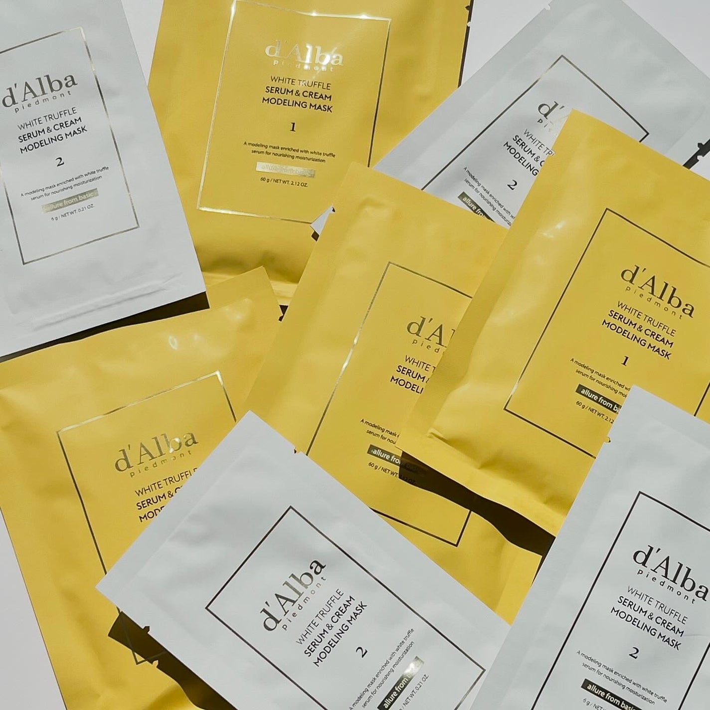 WHITE TRUFFLE SERUM & CREAM MODELING MASK/ダルバ/その他スキンケアを使ったクチコミ(2枚目)