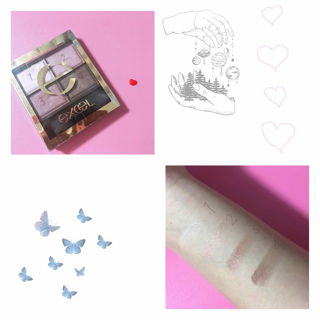 スキニーリッチシャドウ/excel/アイシャドウパレットを使ったクチコミ(1枚目)