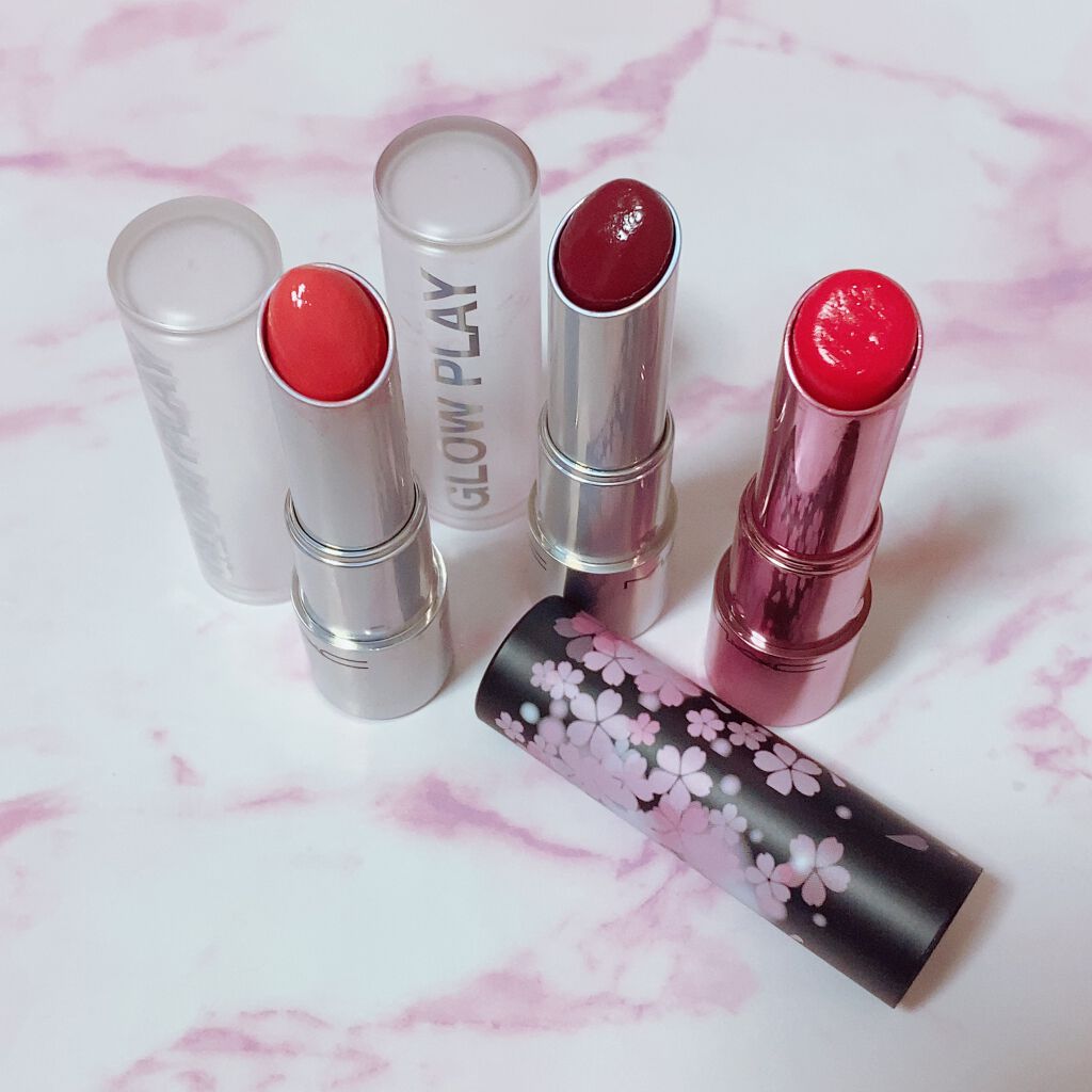 グロー プレイ リップ バーム M·A·C BLACK CHERRY/M・A・C/リップケアを使ったクチコミ（1枚目）