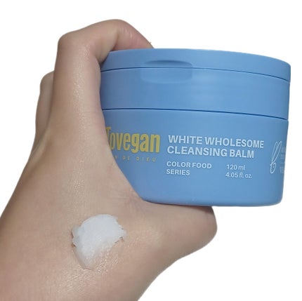 カラーフードシリーズホワイトホールサムクレンジングバーム/Tovegan/クレンジングバームを使ったクチコミ(4枚目)