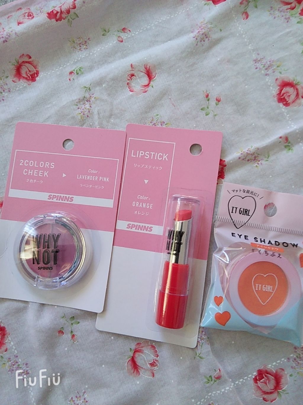 WHY NOT SPINNS 2色チーク ハイライトローライト オレンジ/DAISO/パウダーチークを使ったクチコミ（1枚目）