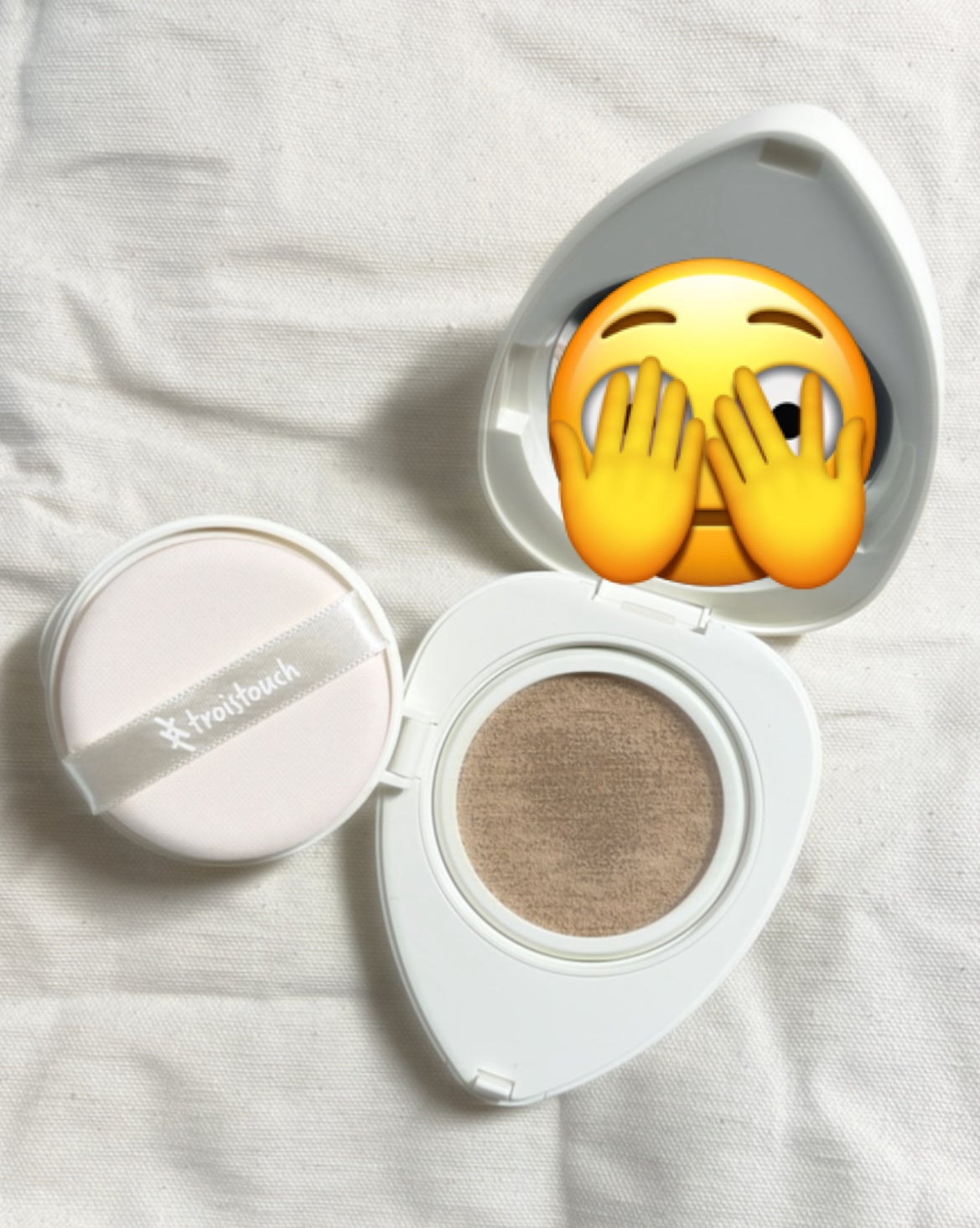 トワタッチ ハートクッション マットカバー/troistouch/クッションファンデーションを使ったクチコミ(3枚目)