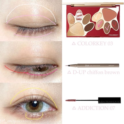 トラ十色アイシャドウパレット/COLORKEY/アイシャドウパレットを使ったクチコミ(2枚目)