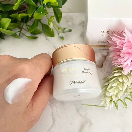 ワールド ワン ナイトリペアージュ/ステファニー/フェイスクリームを使ったクチコミ(3枚目)
