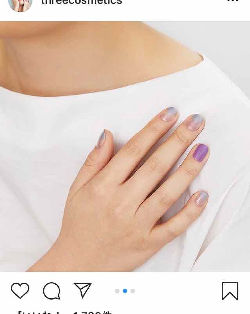 ネイルポリッシュ/THREE/マニキュアを使ったクチコミ（2枚目）