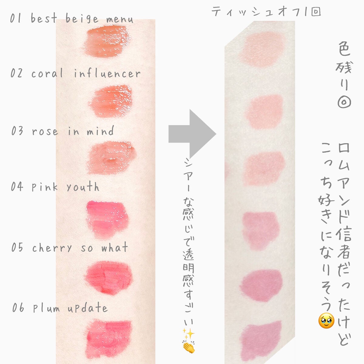 インク ムード グロイ ティント/PERIPERA/リップティントを使ったクチコミ(2枚目)