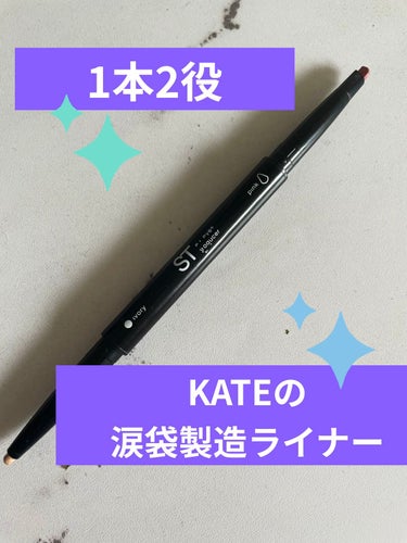 KATEリアルアイズプロデューサー

1本で2役！
２つのアイライナーが１つになった、使えるアイライナー。


①アイボリーのライナーで涙袋、目頭を引く

②反対側のピンクのライナーで、涙袋の下側を引く