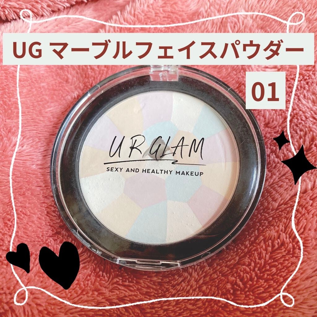 UR GLAM MARBLE FACE POWDER/U R GLAM/プレストパウダーを使ったクチコミ(1枚目)