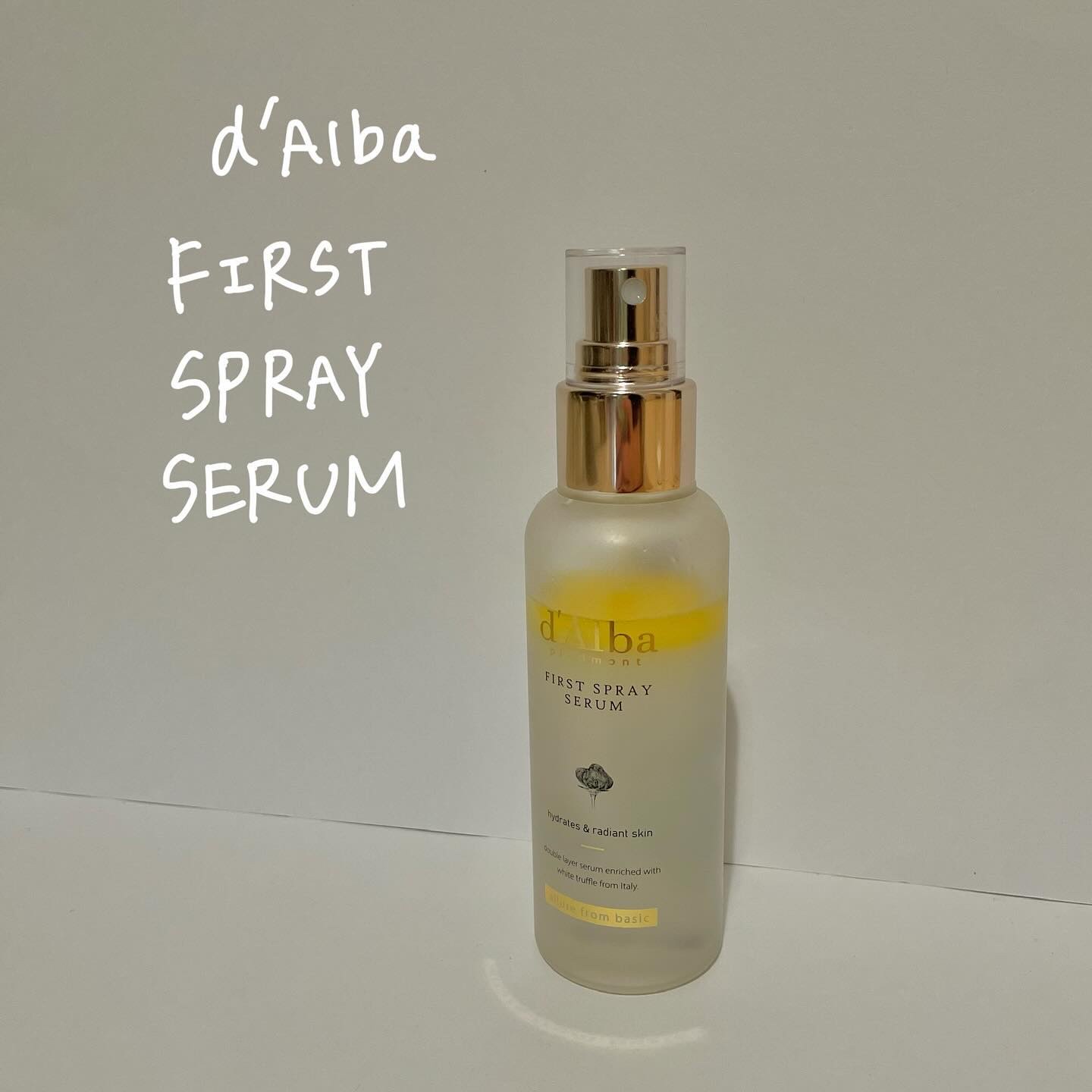 ダルバ ホワイトトリュフファーストスプレーセラム/ダルバ/ミスト状化粧水を使ったクチコミ（1枚目）