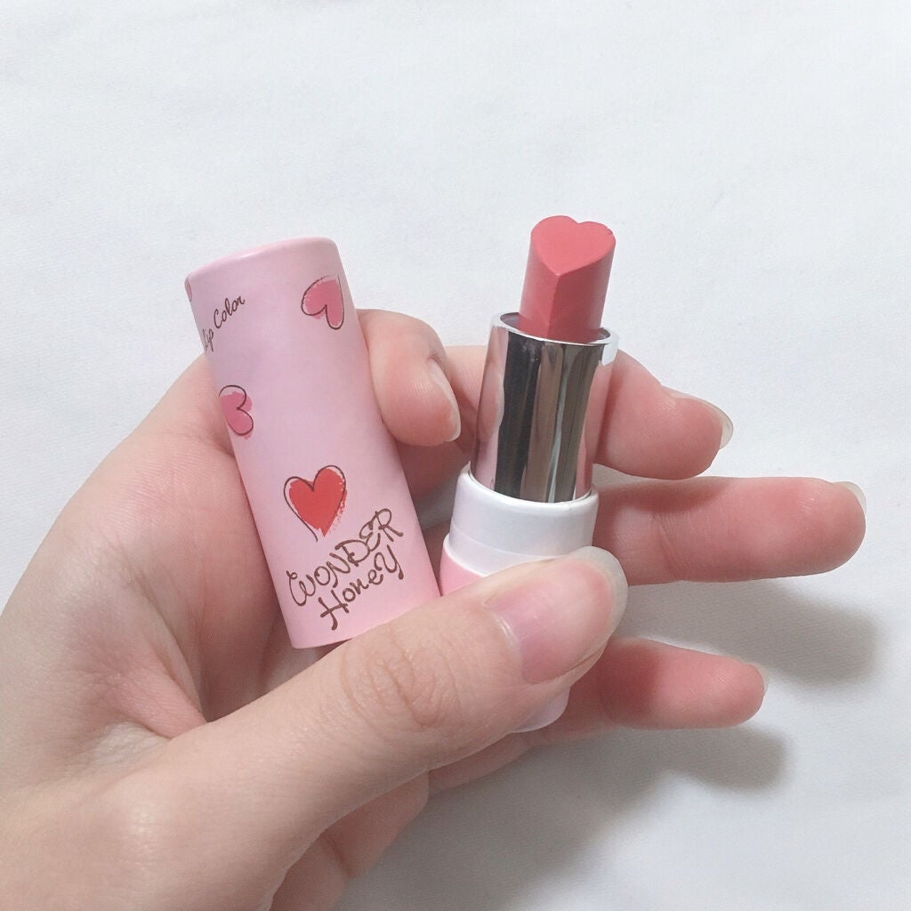 ワンダーハニー 恋するハートリップ/VECUA Honey/口紅を使ったクチコミ(2枚目)