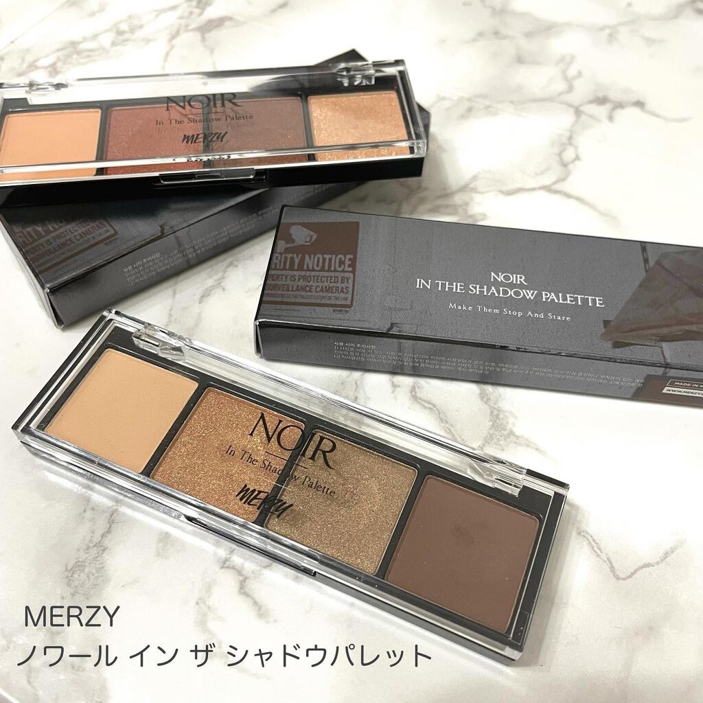 ノワール イン ザ シャドウパレット/MERZY/アイシャドウパレットを使ったクチコミ(2枚目)
