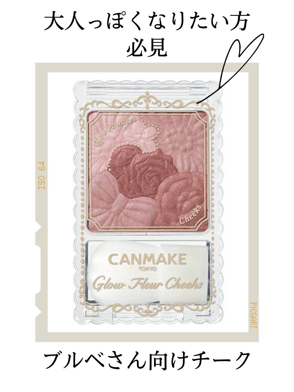 グロウフルールチークス/キャンメイク/パウダーチークを使ったクチコミ(1枚目)