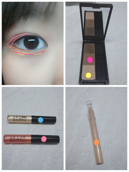 UR GLAM EYEBROW POWDER/U R GLAM/パウダーアイブロウを使ったクチコミ(3枚目)