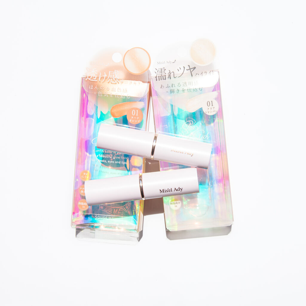 シアーグロウスティック チークカラー 01 ヌードオレンジ/ミゼルエディ/ジェル・クリームチークを使ったクチコミ（1枚目）