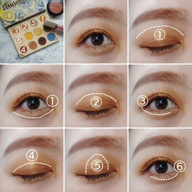 Limoncello Eyeshadow Palette/ColourPop/アイシャドウパレットを使ったクチコミ（4枚目）